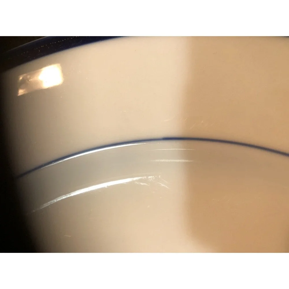 The Cellar Macy's Blue White Blue Band Dinner Plate~11